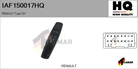 Switch, window regulator (IAF150017HQ)