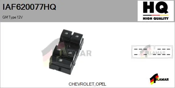 Switch, window regulator (IAF620077HQ)