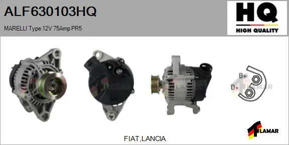 Alternator (ALF630103HQ)