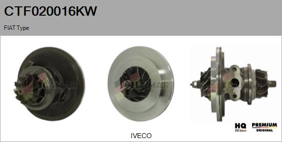 Core assembly, turbocharger (CTF020016KW)