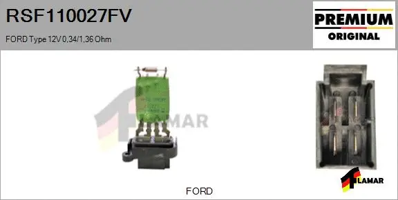 Resistor, interior blower (RSF110027FV)
