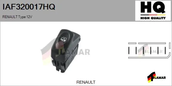 Switch, window regulator (IAF320017HQ)