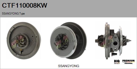 Core assembly, turbocharger (CTF110008KW)