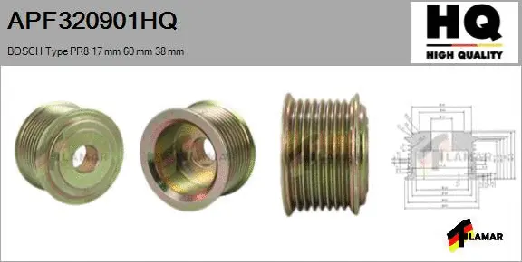 Belt Pulley, alternator (APF320901HQ)