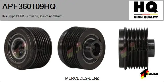 Belt Pulley, alternator (APF360109HQ)