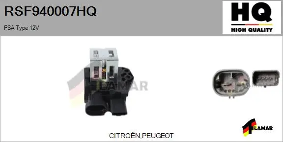 Series resistor, electric motor (radiator fan) (RSF940007HQ)