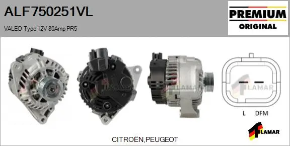 Alternator (ALF750251VL)