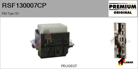 Resistor, interior blower (RSF130007CP)