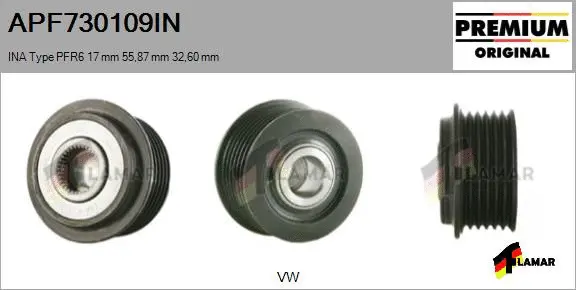 Belt Pulley, alternator (APF730109IN)