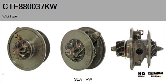 Core assembly, turbocharger (CTF880037KW)