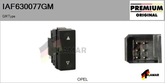 Switch, window regulator (IAF630077GM)