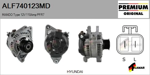 Alternator (ALF740123MD)