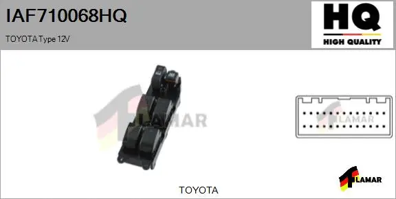 Switch, window regulator (IAF710068HQ)