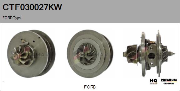 Core assembly, turbocharger (CTF030027KW)