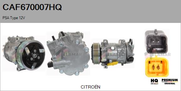 Compressor, air conditioning (CAF670007HQ)