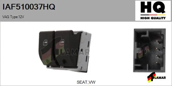 Switch, window regulator (IAF510037HQ)