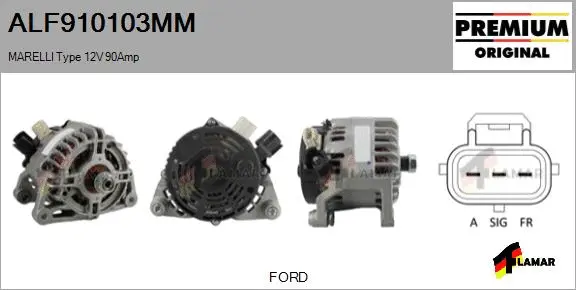 Alternator (ALF910103MM)