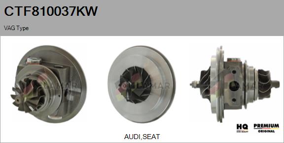 Core assembly, turbocharger (CTF810037KW)