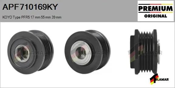 Belt Pulley, alternator (APF710169KY)