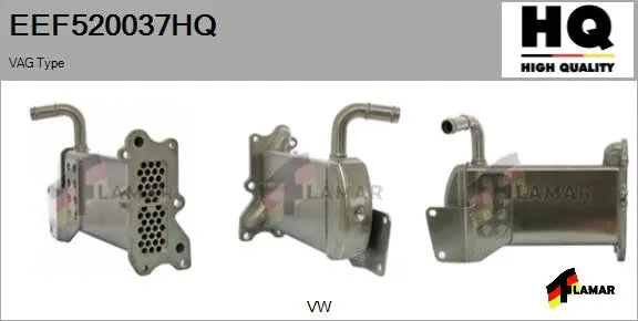 Cooler, exhaust gas recirculation (EEF520037HQ)