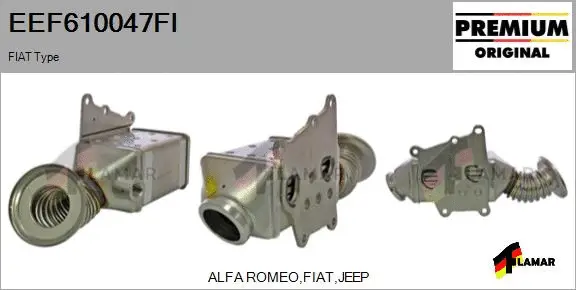 Cooler, exhaust gas recirculation (EEF610047FI)