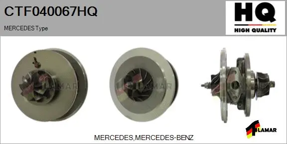 Core assembly, turbocharger (CTF040067HQ)