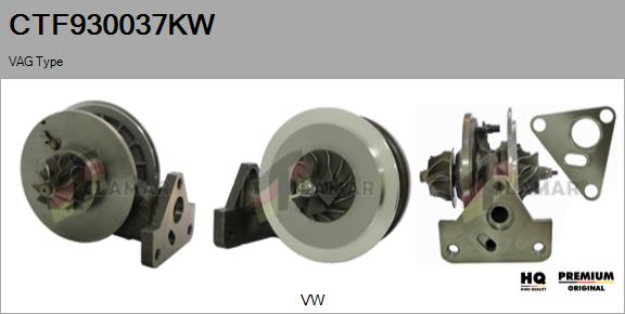 Core assembly, turbocharger (CTF930037KW)