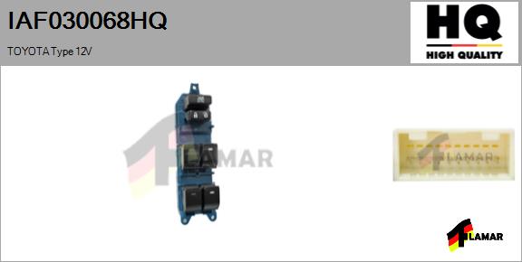 Switch, window regulator (IAF030068HQ)