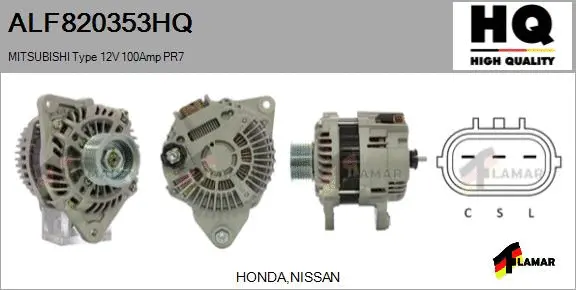 Alternator (ALF820353HQ)