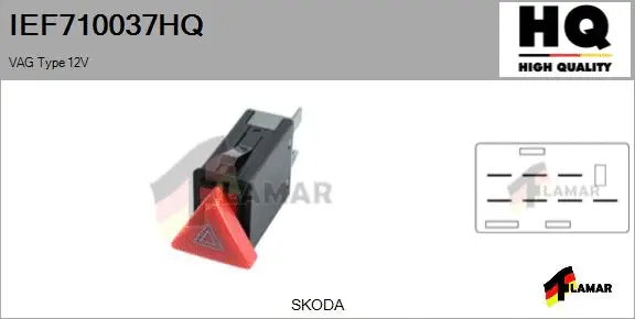Hazard Warning Light Switch (IEF710037HQ)