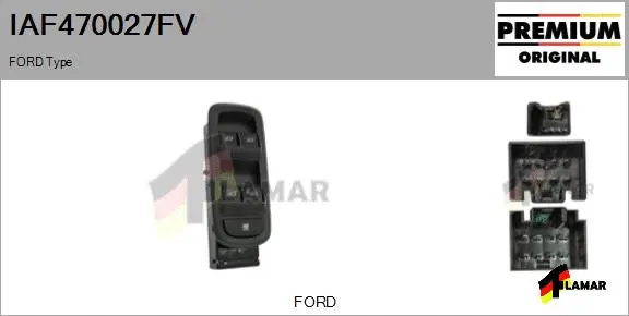 Switch, window regulator (IAF470027FV)