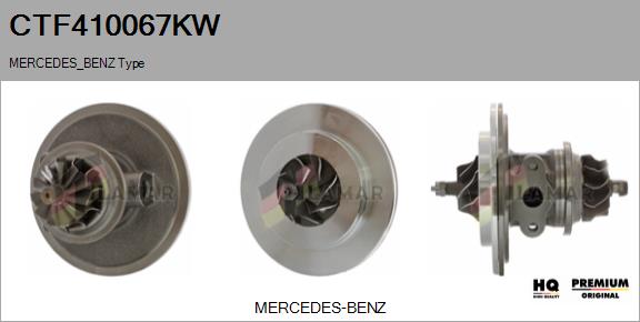 Core assembly, turbocharger (CTF410067KW)