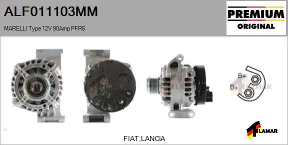 Alternator (ALF011103MM)