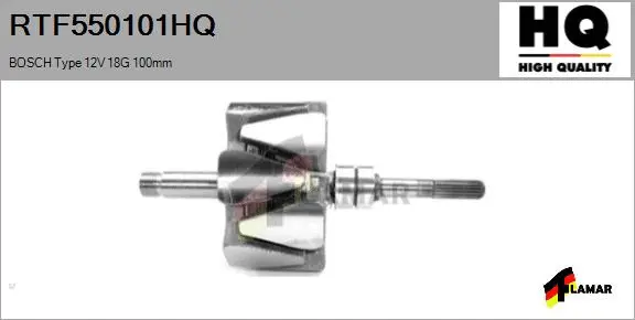 Rotor, alternator (RTF550101HQ)