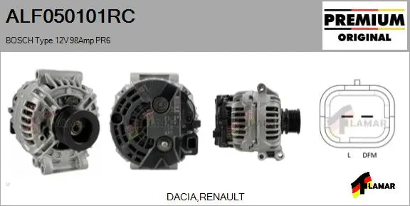 Alternator (ALF050101RC)