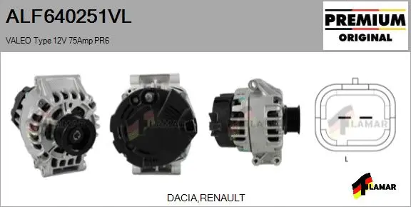 Alternator (ALF640251VL)