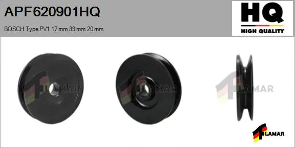 Belt Pulley, alternator (APF620901HQ)