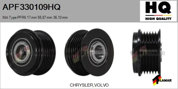 Belt Pulley, alternator (APF330109HQ)