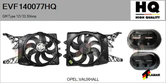 Electric Motor, radiator fan (EVF140077HQ)