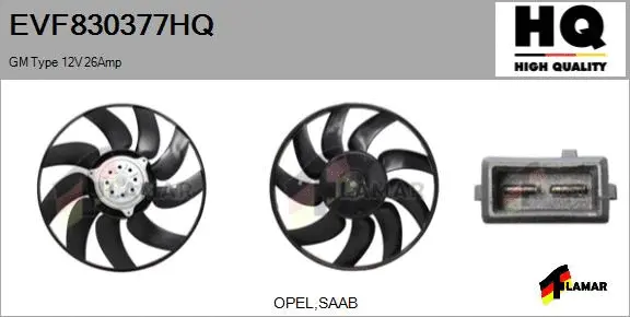 Fan, engine cooling (EVF830377HQ)