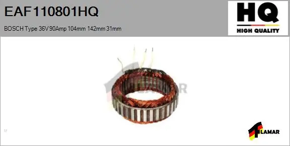 Stator, alternator (EAF110801HQ)