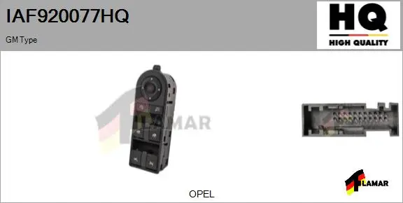 Switch, window regulator (IAF920077HQ)