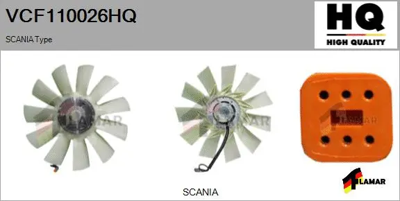 Clutch, radiator fan (VCF110026HQ)