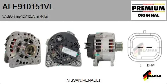 Alternator (ALF910151VL)