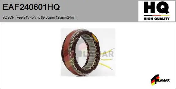 Stator, alternator (EAF240601HQ)