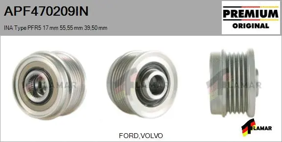 Belt Pulley, alternator (APF470209IN)