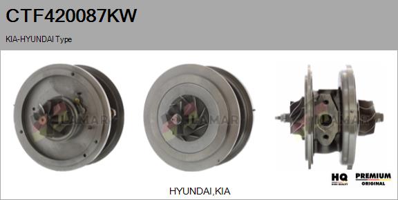 Core assembly, turbocharger (CTF420087KW)