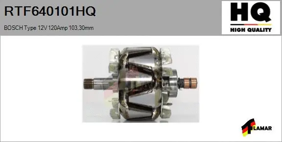 Rotor, alternator (RTF640101HQ)