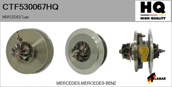 Core assembly, turbocharger (CTF530067HQ)