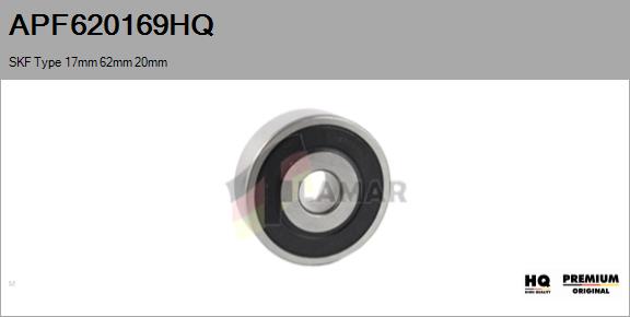 Belt Pulley, alternator (APF620169HQ)